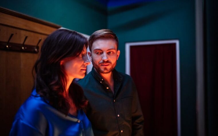 Ludwig series 2 first look revealed as comedy detective series with David Mitchell and Anna Maxwell Martin returns